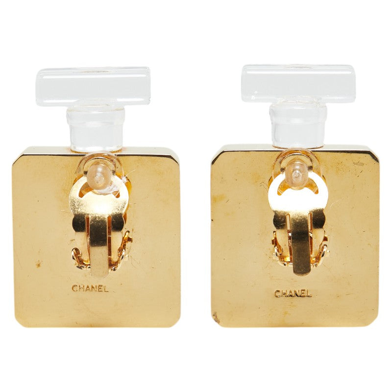 Chanel Perfume Bottle Logo Earrings