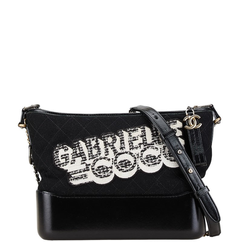 Chanel Gabrielle Felt Leather Shoulder Bag