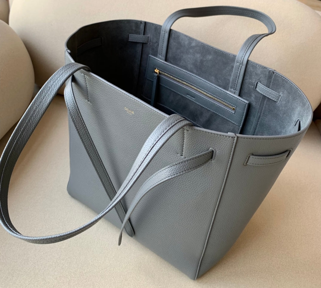 Top Quality Small Cabas Phantom In Soft Grained Grey For Women 12in/31cm 189023TNI.10DC