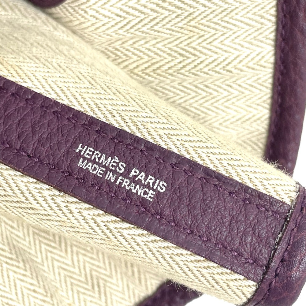 HERMES Tote Bag Negonda Purple type Garden party PM Women  d