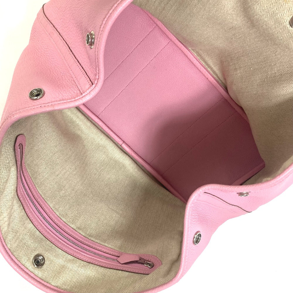 HERMES Tote Bag leather pink Garden party PM Tote Bag Women  d
