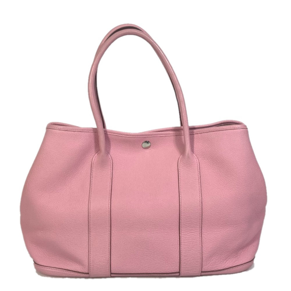 HERMES Tote Bag leather pink Garden party PM Tote Bag Women  d