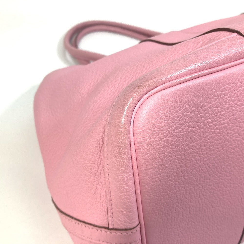 HERMES Tote Bag leather pink Garden party PM Tote Bag Women  d