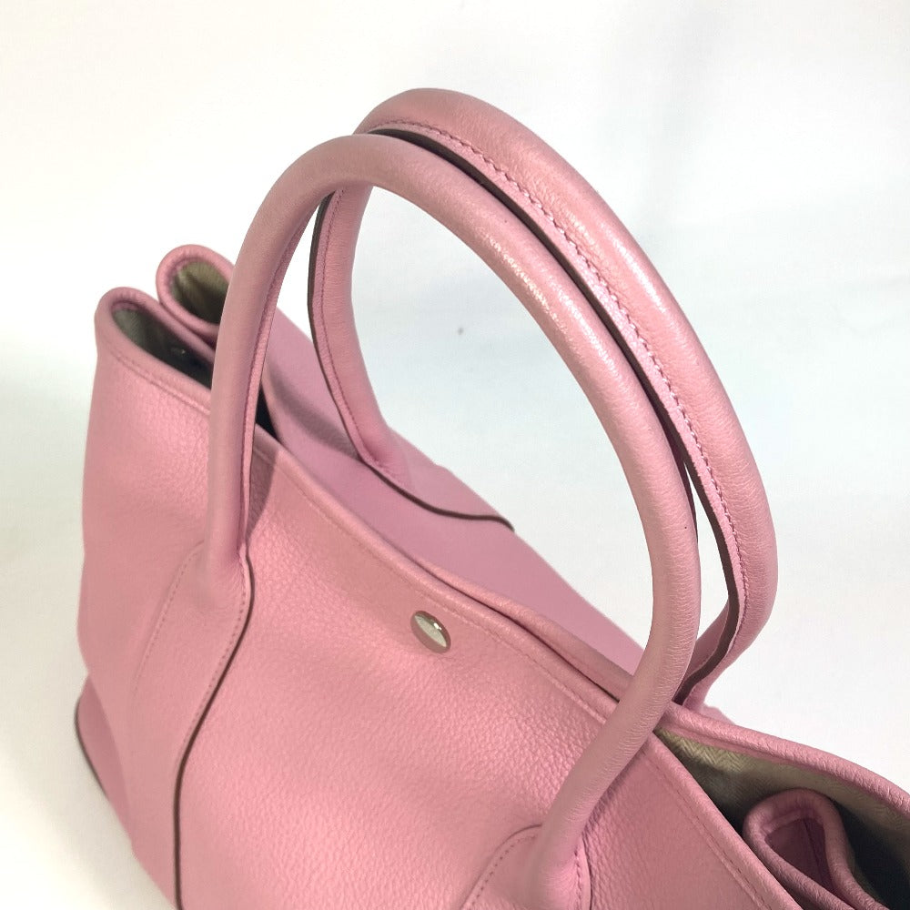 HERMES Tote Bag leather pink Garden party PM Tote Bag Women  d