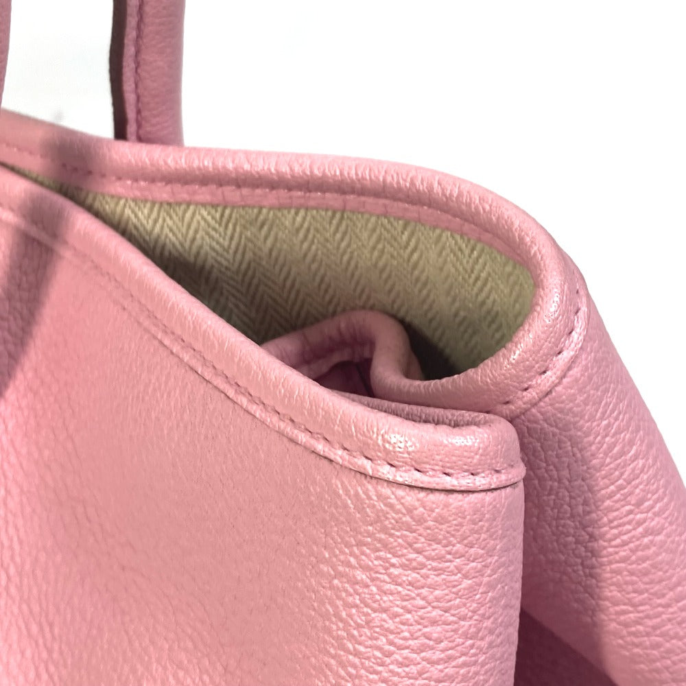 HERMES Tote Bag leather pink Garden party PM Tote Bag Women  d