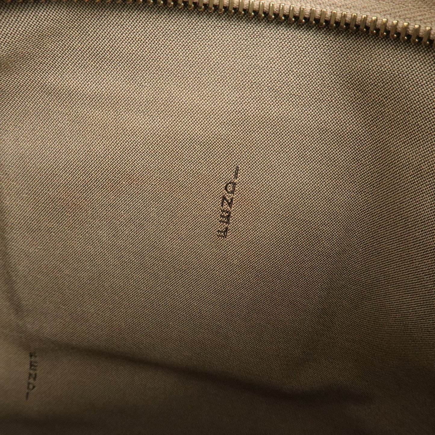 FENDI Logo Canvas Leather Shoulder Bag Beige Pink 8BT084  d