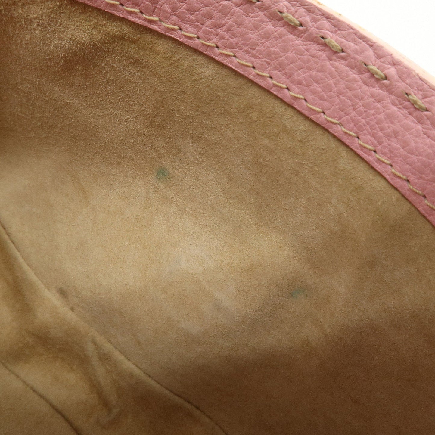 FENDI Selleria Mamma Baguette Leather Shoulder Bag Pink 8BR101  d