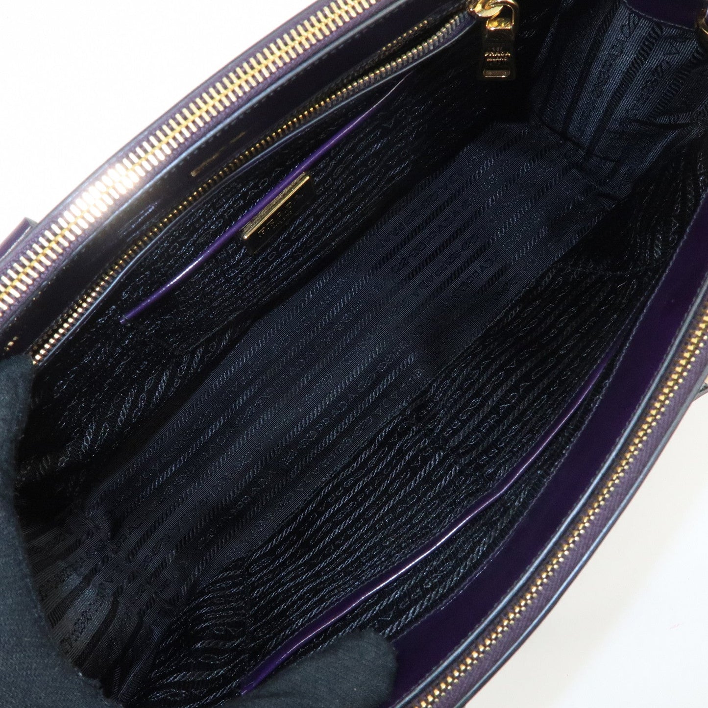 PRADA Patent Leather 2Way Shoulder Bag Flower Motif B2274F  d