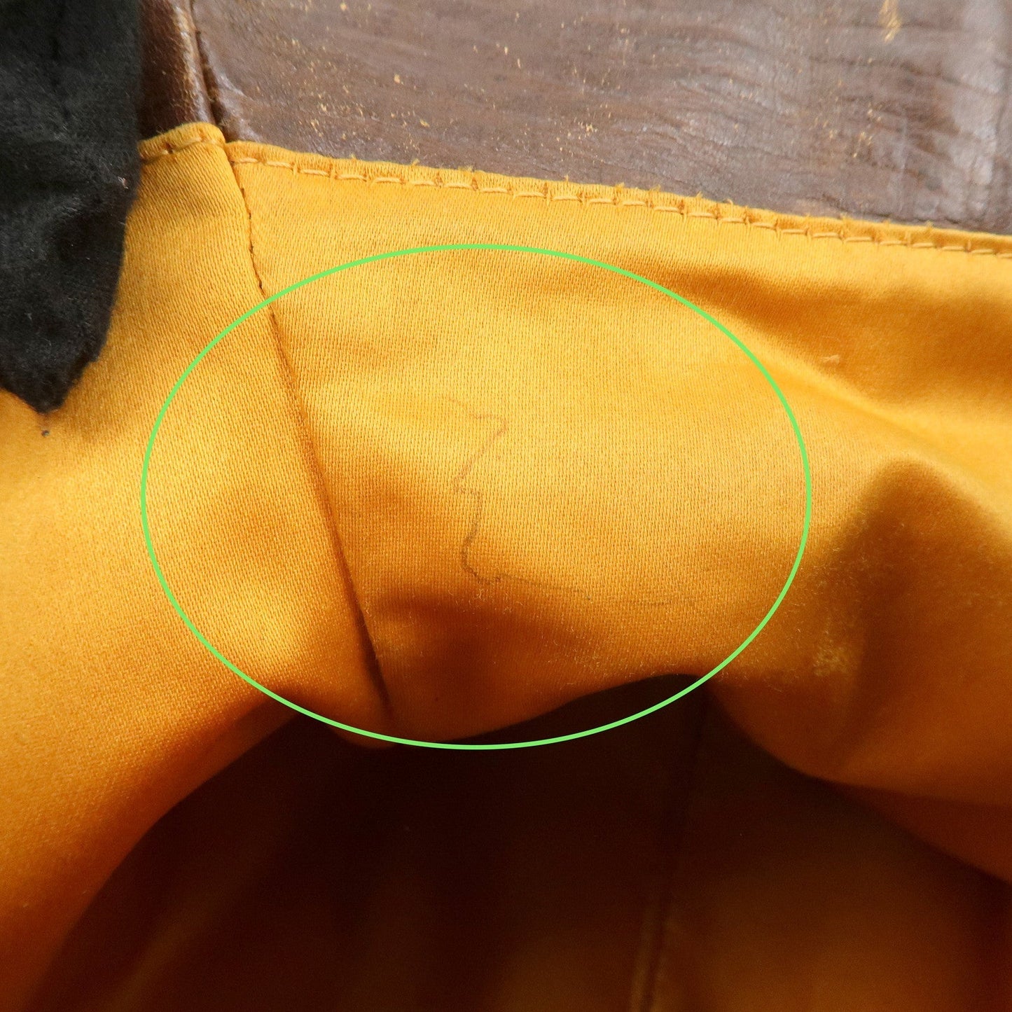 FENDI Ethnico Denim Leather Shoulder Bag Blue Brown 8BN157  d