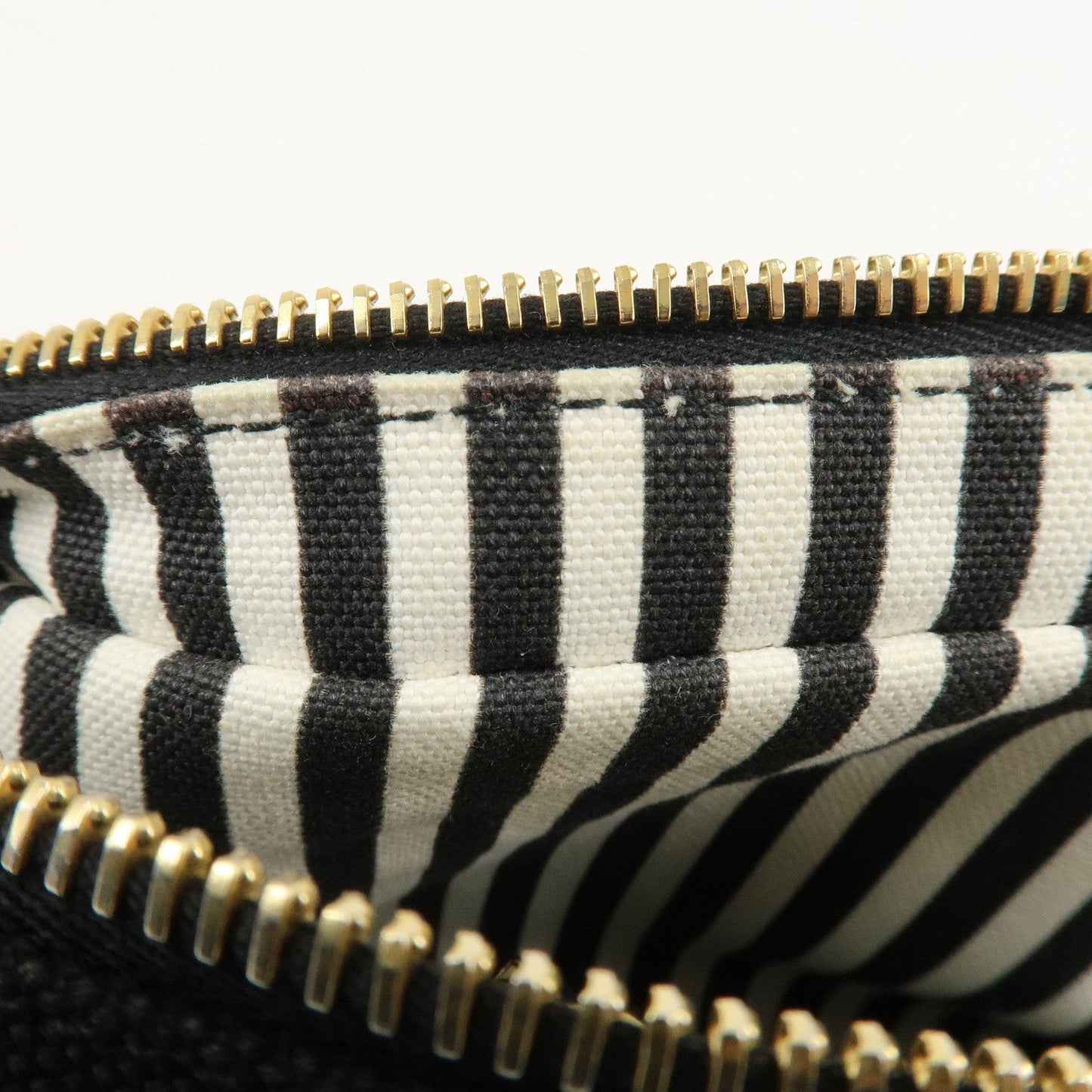 PRADA Canvas Pouch Cosmetic Pouch Black  d