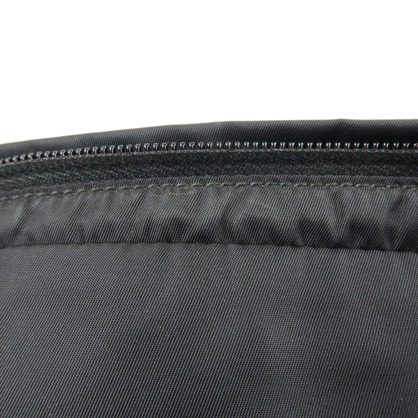 PRADA Logo Nylon Leather Waist Bag Crossbody Bag Black  d