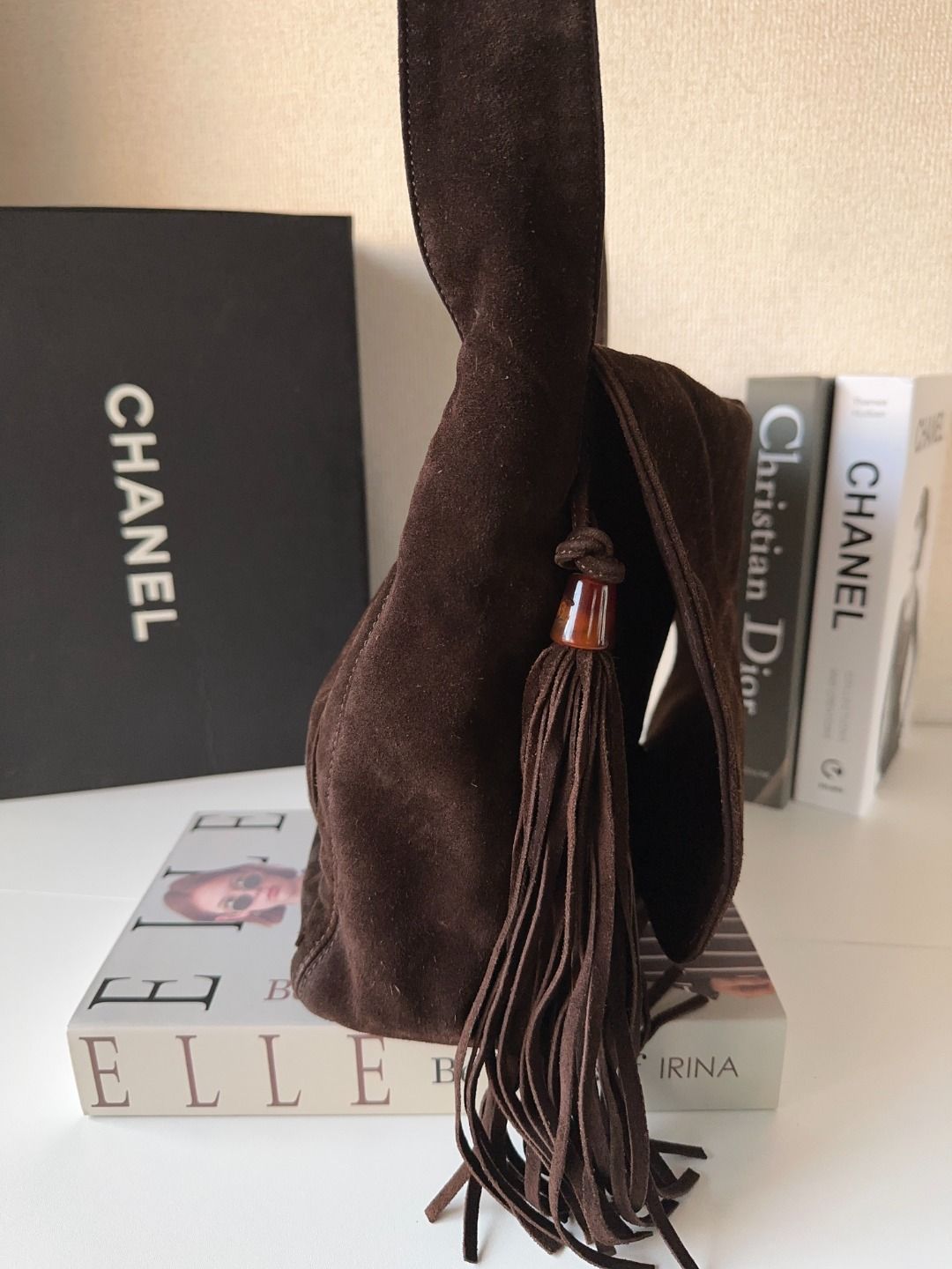 Chanel Suede CC Tassel Messenger Bag - Brown Shoulder Bags, Handbags MR27032025367222
