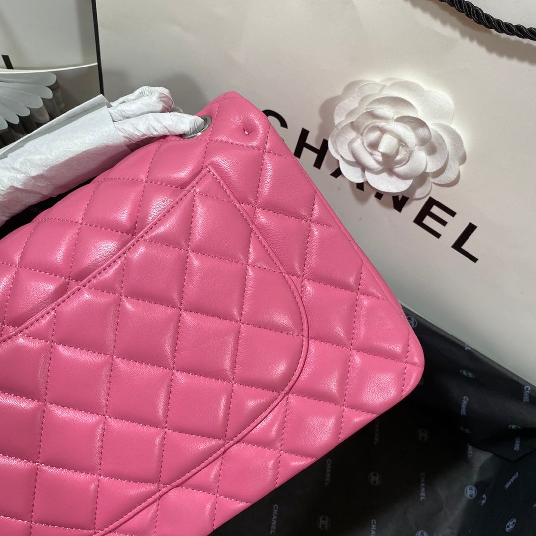 CHLLarge Classic Handbag Silver Hardware PiNike For Women Handbags, Shoulder Bags 11.8in/30cm