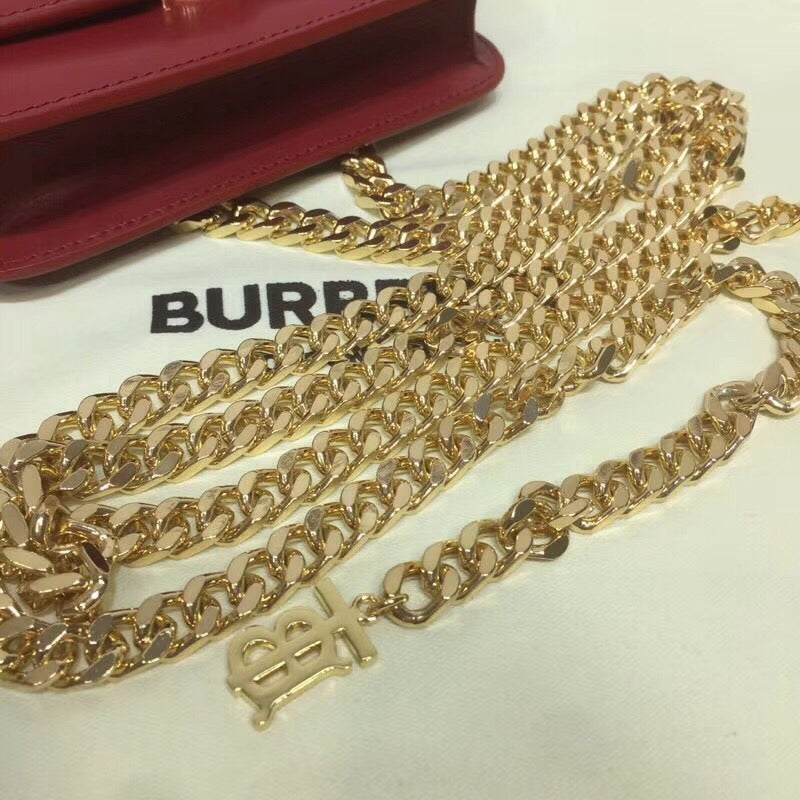 Top Quality Tb Chain Belt Bag Red For Women, Bags 6.6in/17cm