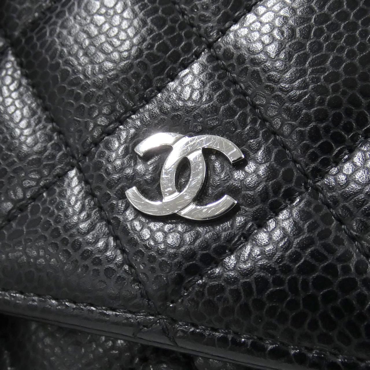 Chanel Timeless Classic Caviar Skin Wallet on Chain