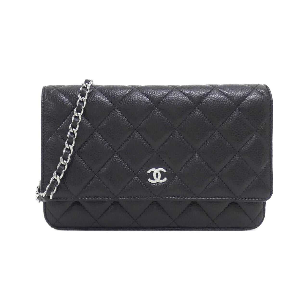 Chanel Timeless Classic Line Caviar Skin Chain Wallet