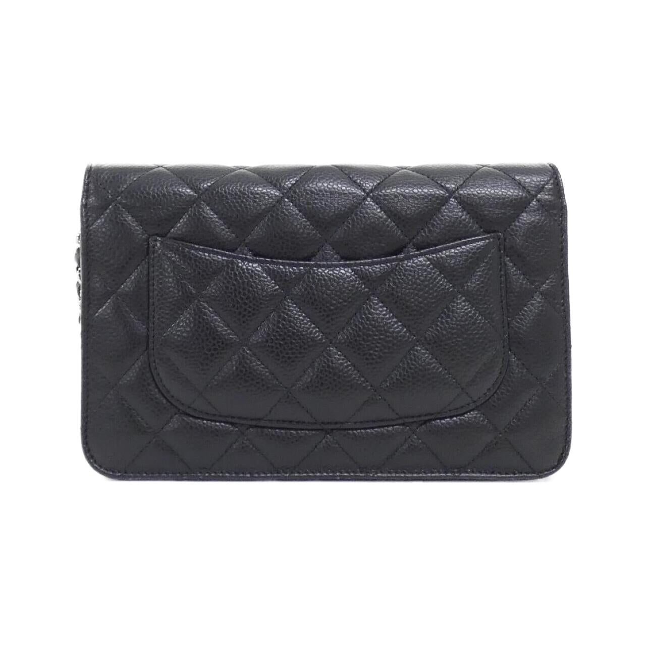 Chanel Timeless Classic Line Caviar Skin Chain Wallet