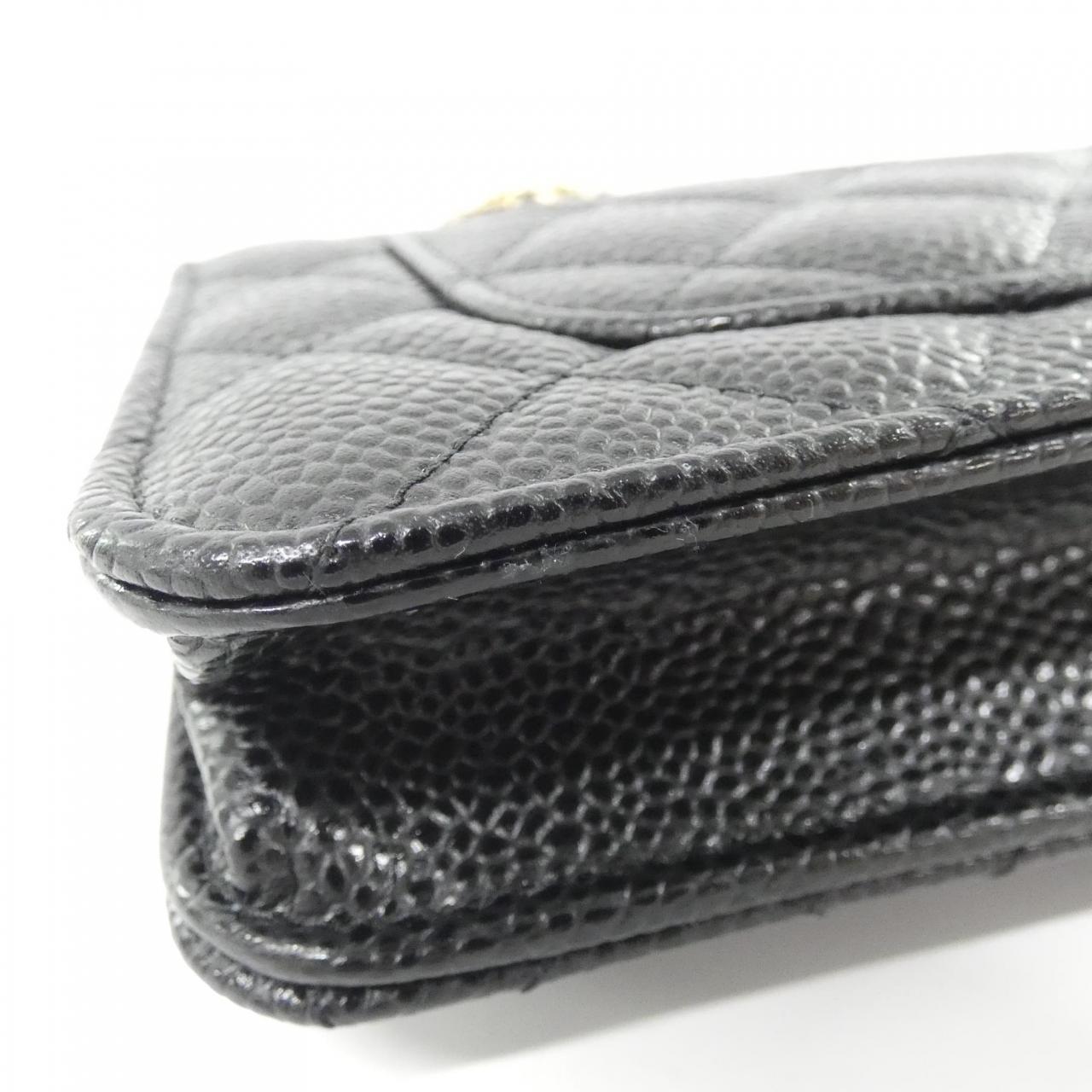 Chanel Timeless Classic Caviar Skin Chain Wallet