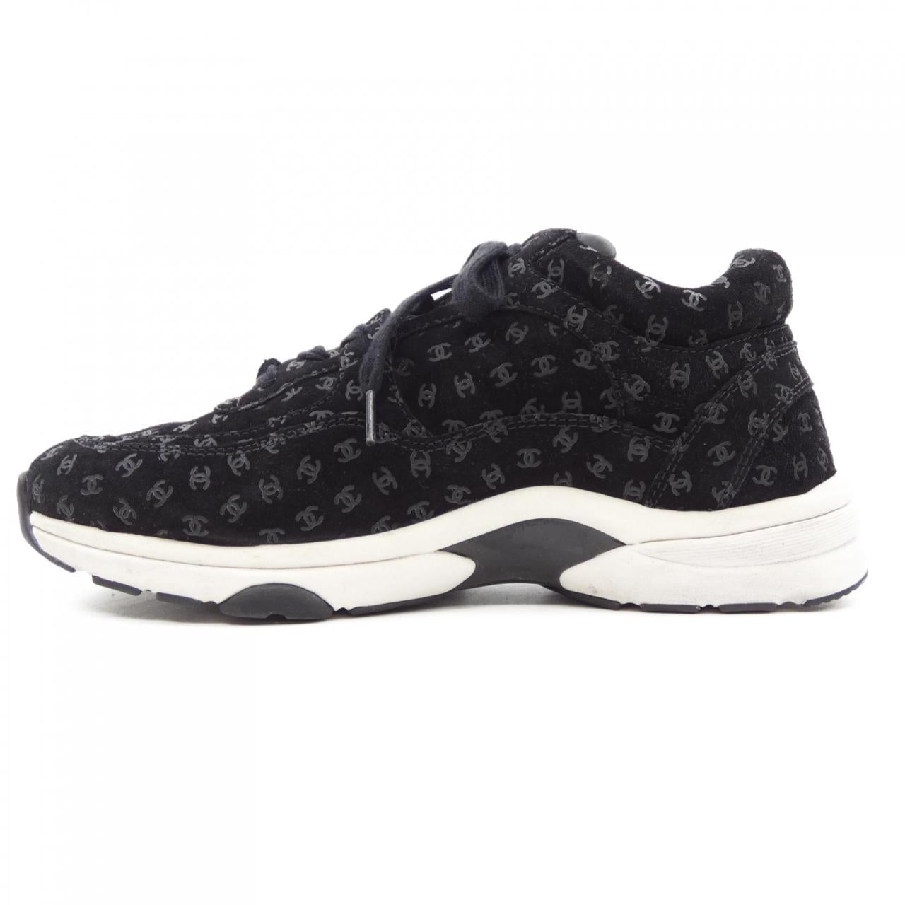 Chanel G39230X56653 Suede Calfskin Sneakers