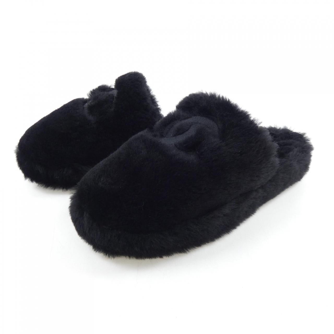Chanel G45984B17892 Shearling Lambskin Sandals