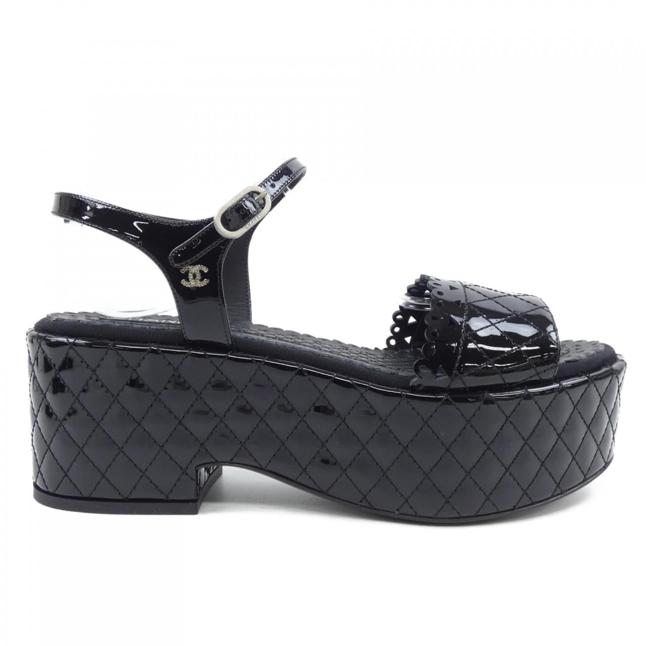 Chanel G31341X01012 Patent Calfskin Sandals