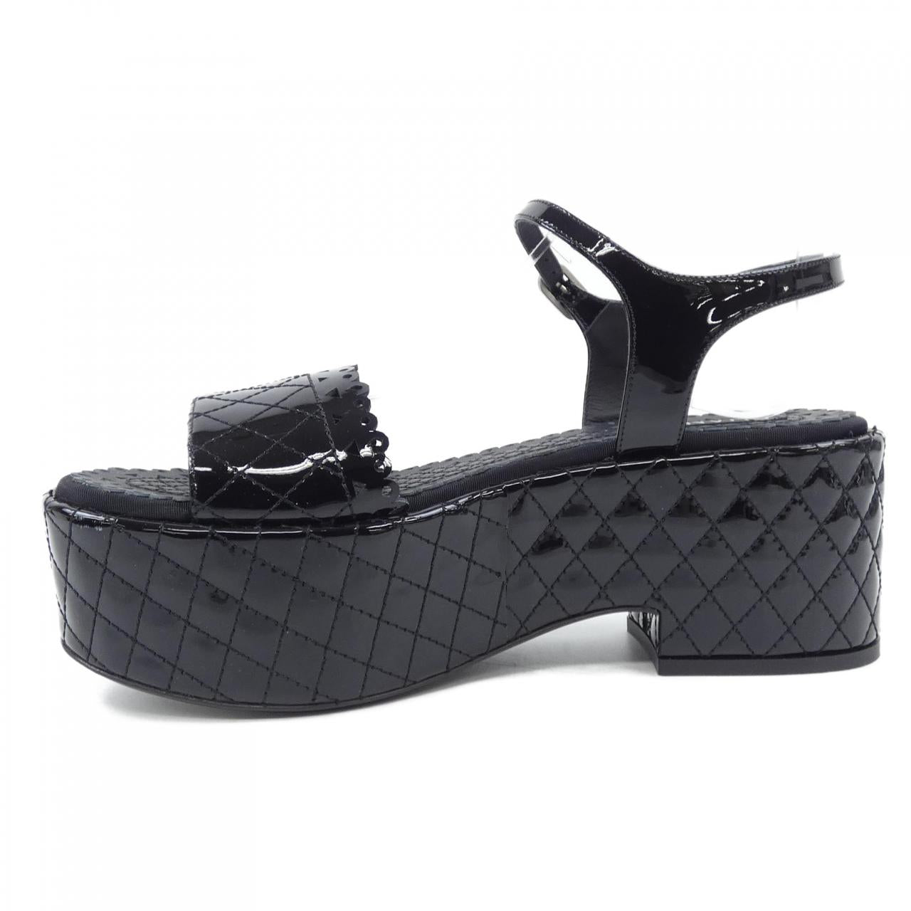 Chanel G31341X01012 Patent Calfskin Sandals