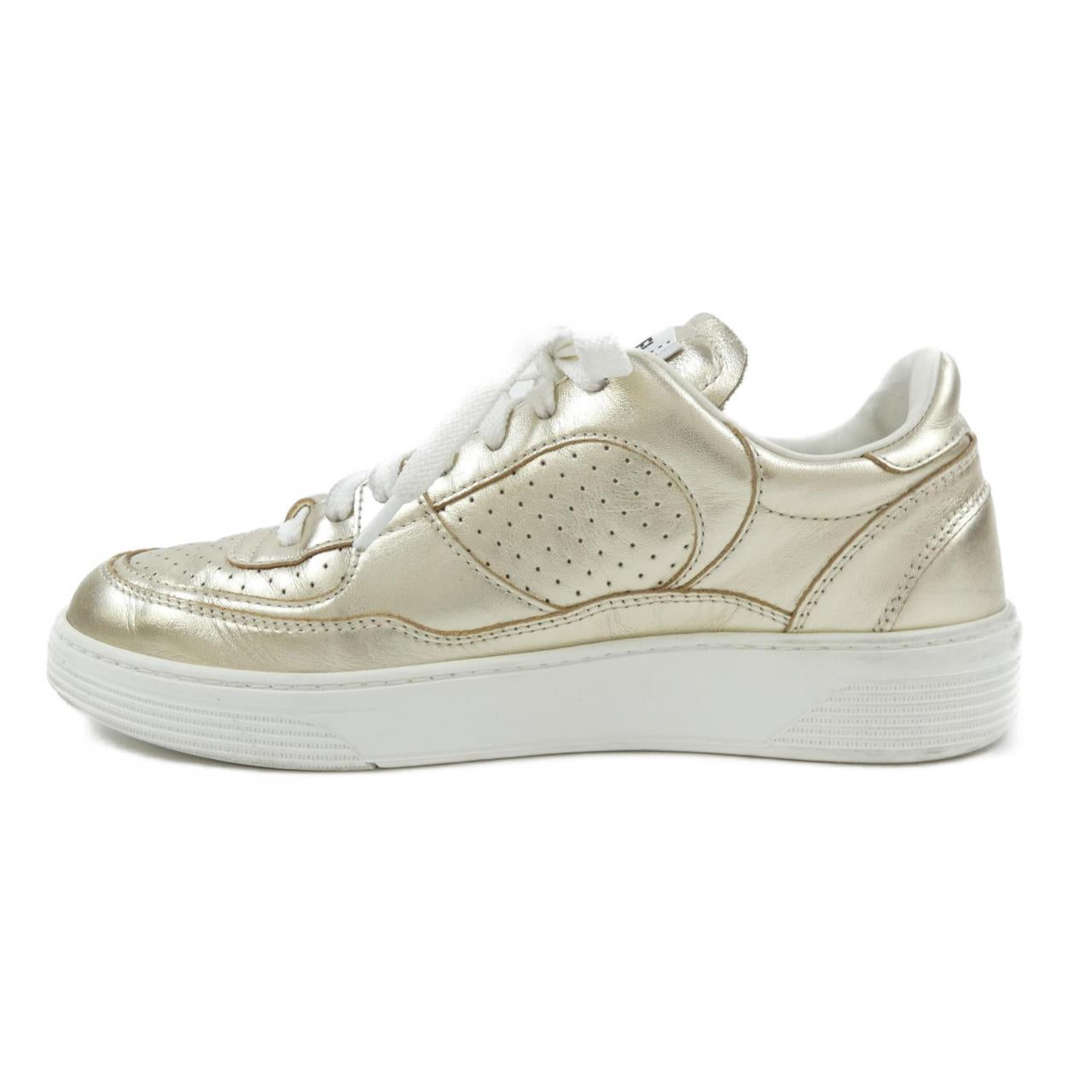 Chanel G45079B15512 Laminated Calfskin Sneakers