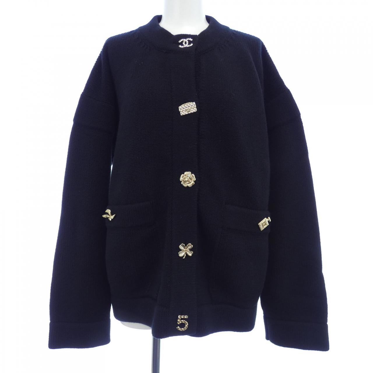 Chanel P73554K10562 22B 100% Cashmere Cardigan
