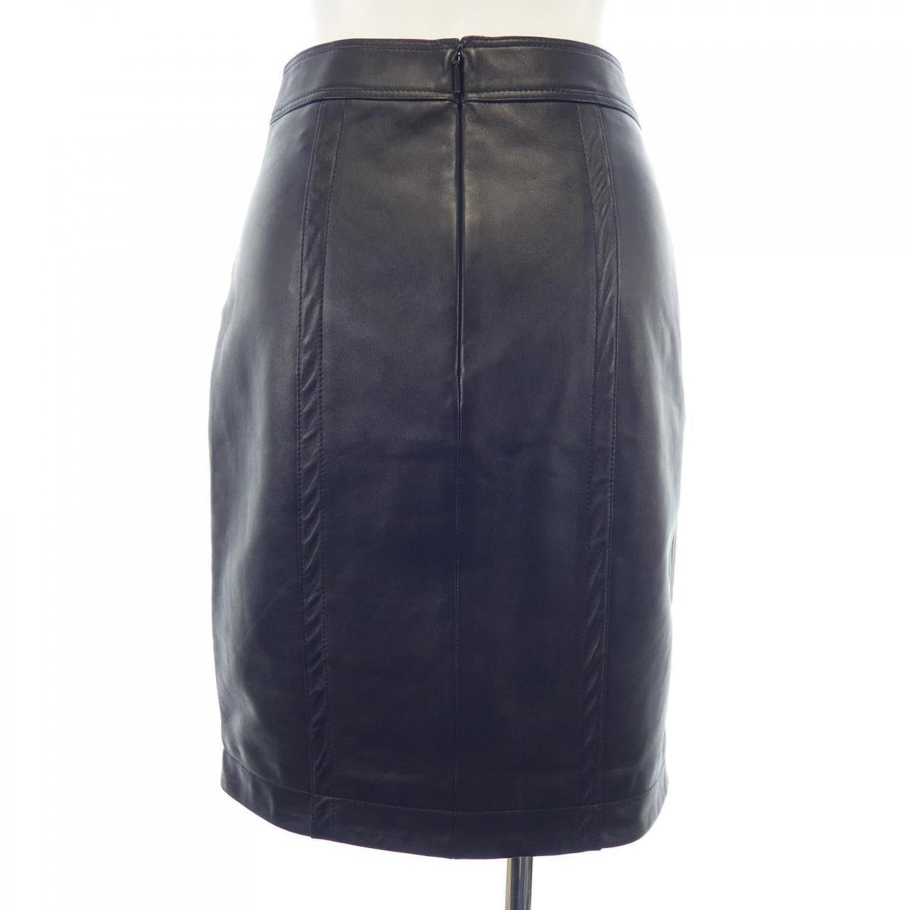 Saint Laurent 644258 Lamb Leather Skirt