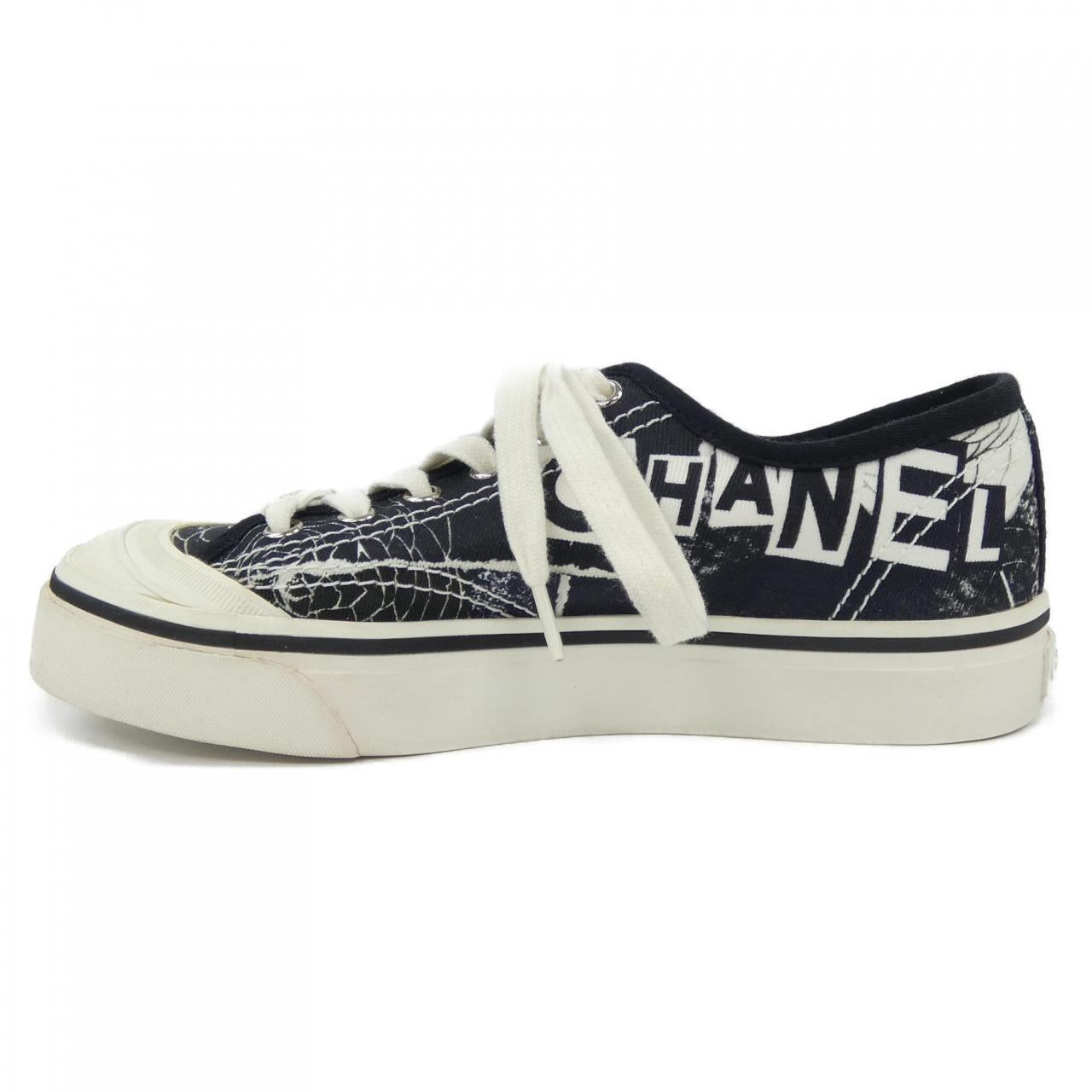 Chanel P35959X51691 Patent Fabric Sneaker