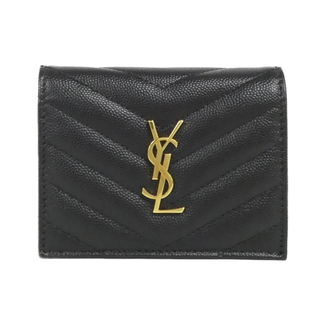 Saint Laurent 2 Fold Wallet Calfskin Wallet