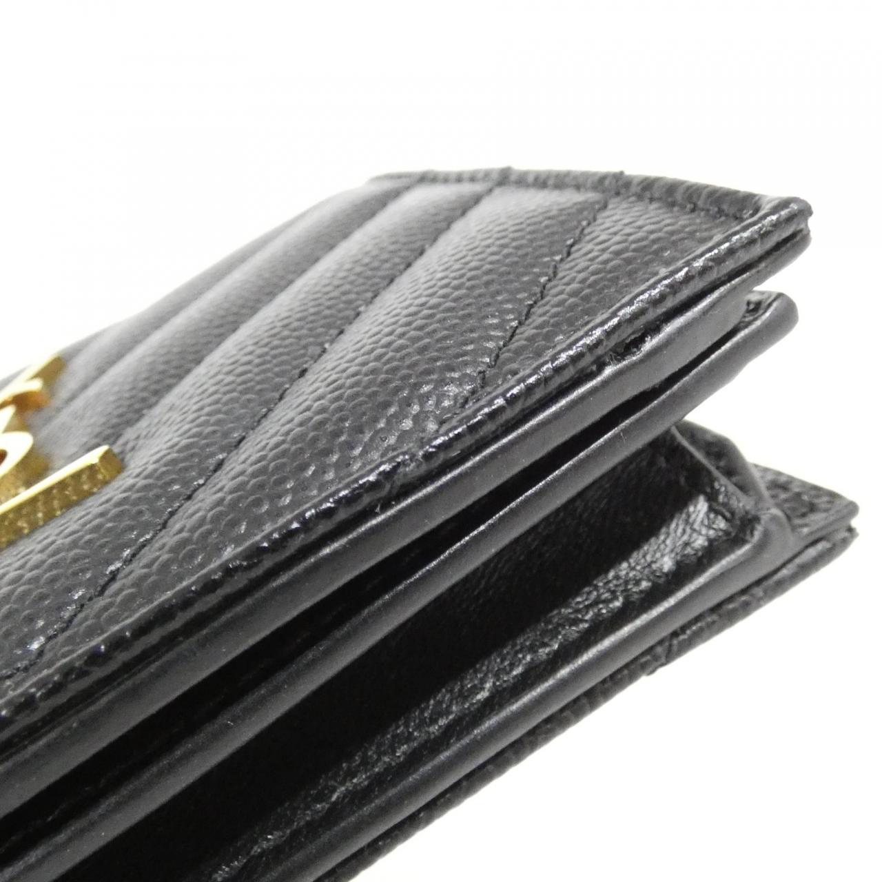 Saint Laurent 2 Fold Wallet Calfskin Wallet