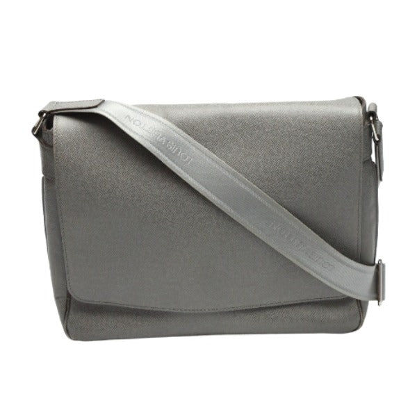 LOUIS VUITTON Shoulder Bag M32623 Taiga Leather gray Men's men's Taiga Roman MM mens
