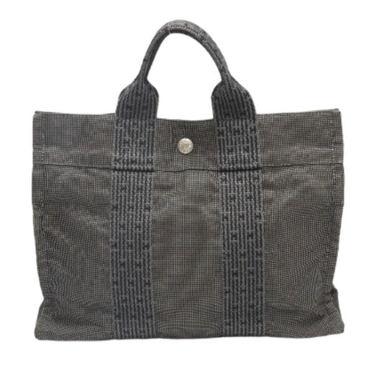 HERMES Tote Bag Polyamide polyester gray Her Line PM Women(Unisex)  d