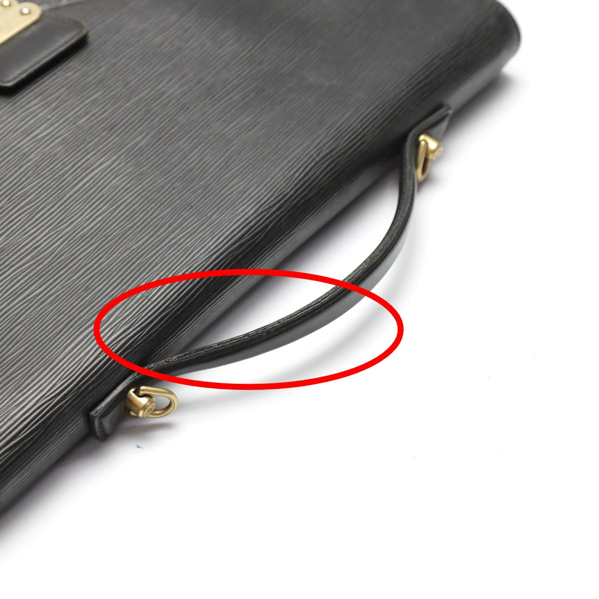LOUIS VUITTON Business bag M54462 Epi Leather Noir Business bag Epi Porto de cuman bandouliere mens  d
