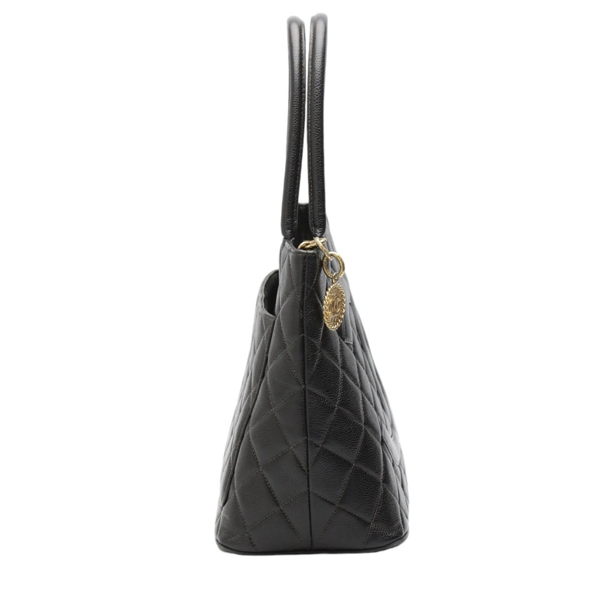 CHANEL Tote Bag Matt caviar skin black Handbag Caviar skin   Tote Women