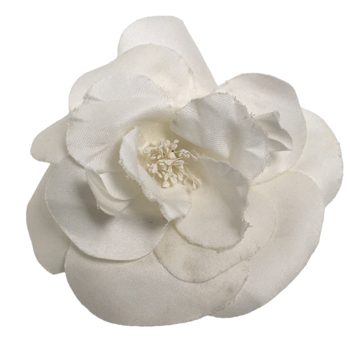 CHANEL Brooch plastic white Camelia With Box corsage Women  d