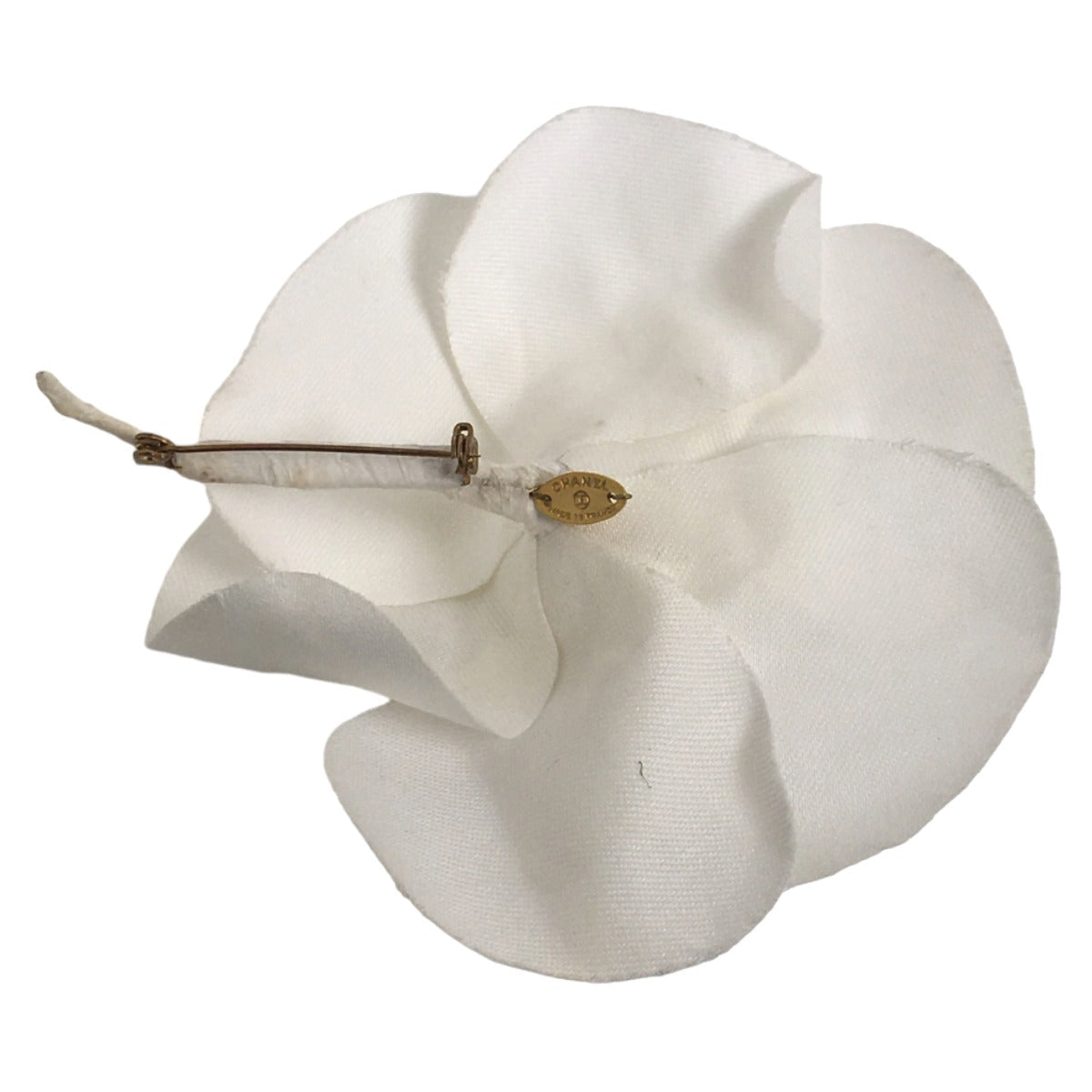 CHANEL Brooch plastic white Camelia With Box corsage Women  d