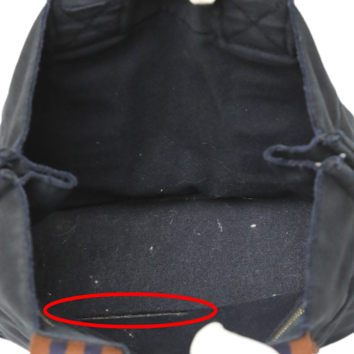 HERMES Tote Bag canvas Navy Mini bag Fool ToePM canvas mens(Unisex)  d