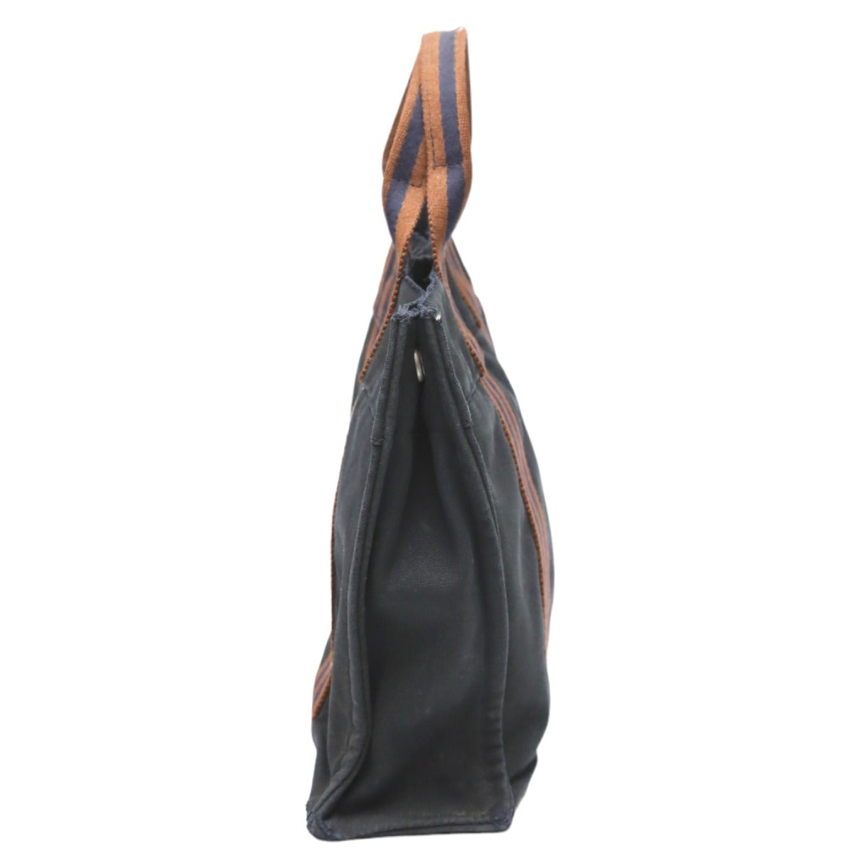 HERMES Tote Bag canvas Navy Mini bag Fool ToePM canvas mens(Unisex)  d