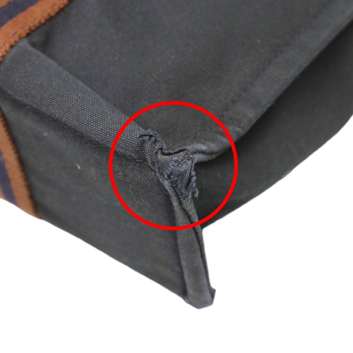 HERMES Tote Bag canvas Navy Mini bag Fool ToePM canvas mens(Unisex)  d