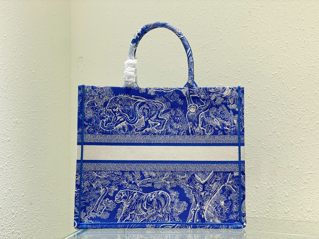 Top Quality Large Book Tote Blue, For Women, Womens Handbags 16.5in/42cm CD M1286ZRVJ_M808