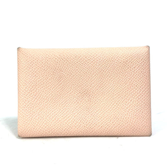 HERMES Card Case Epsom Pink type By color Calvi Verso Women  d