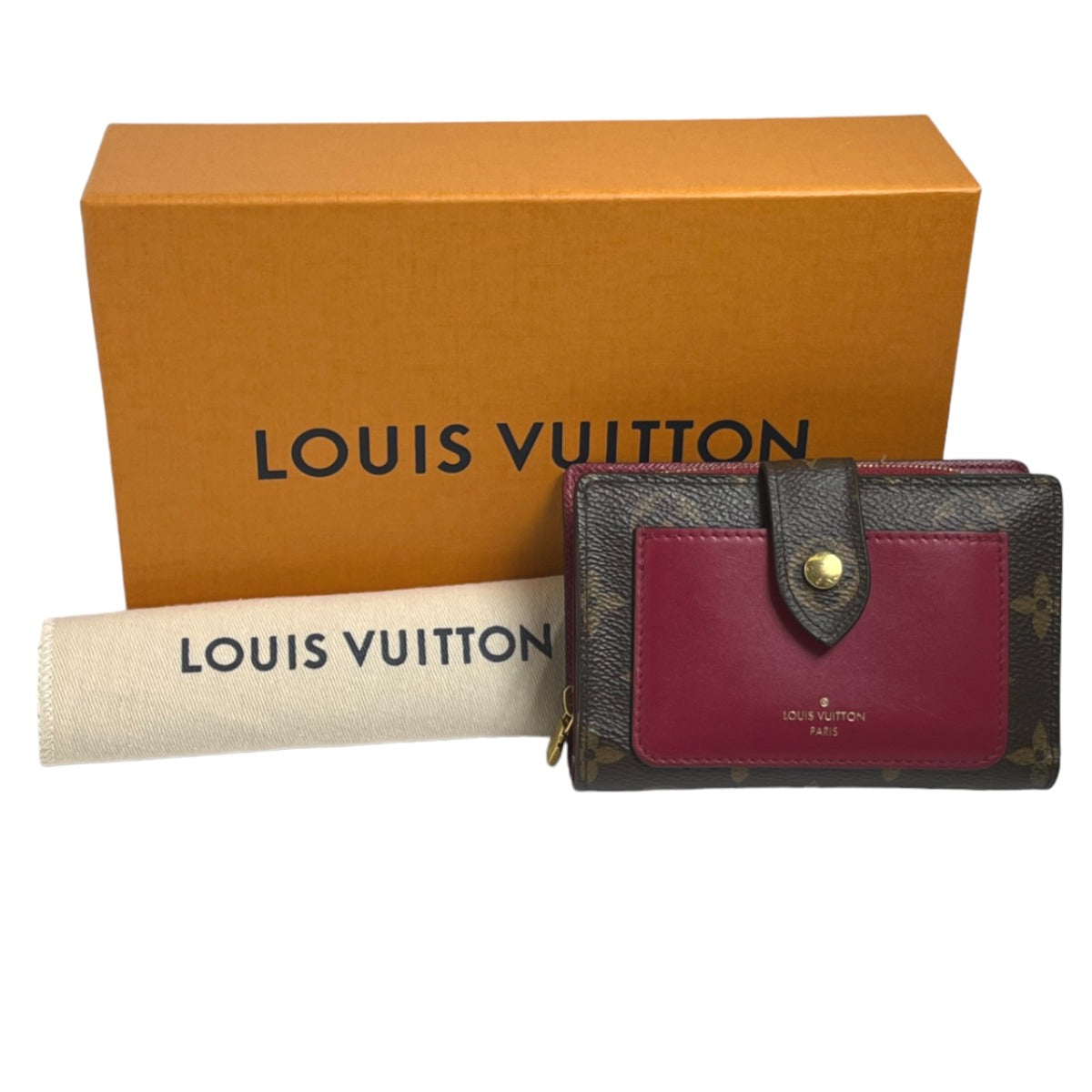 LOUIS VUITTON Bifold Wallet M69433 Monogram canvas Fuchsia Bifold Wallet Monogram Portefeuille Juliet Women  d