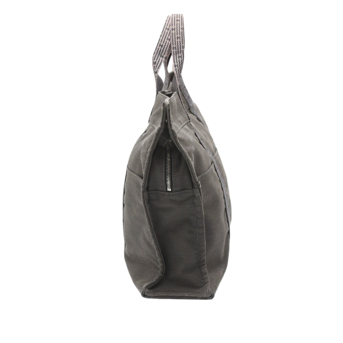 HERMES Tote Bag canvas gray Tote Bag Tote MM Her Line mens(Unisex)  d