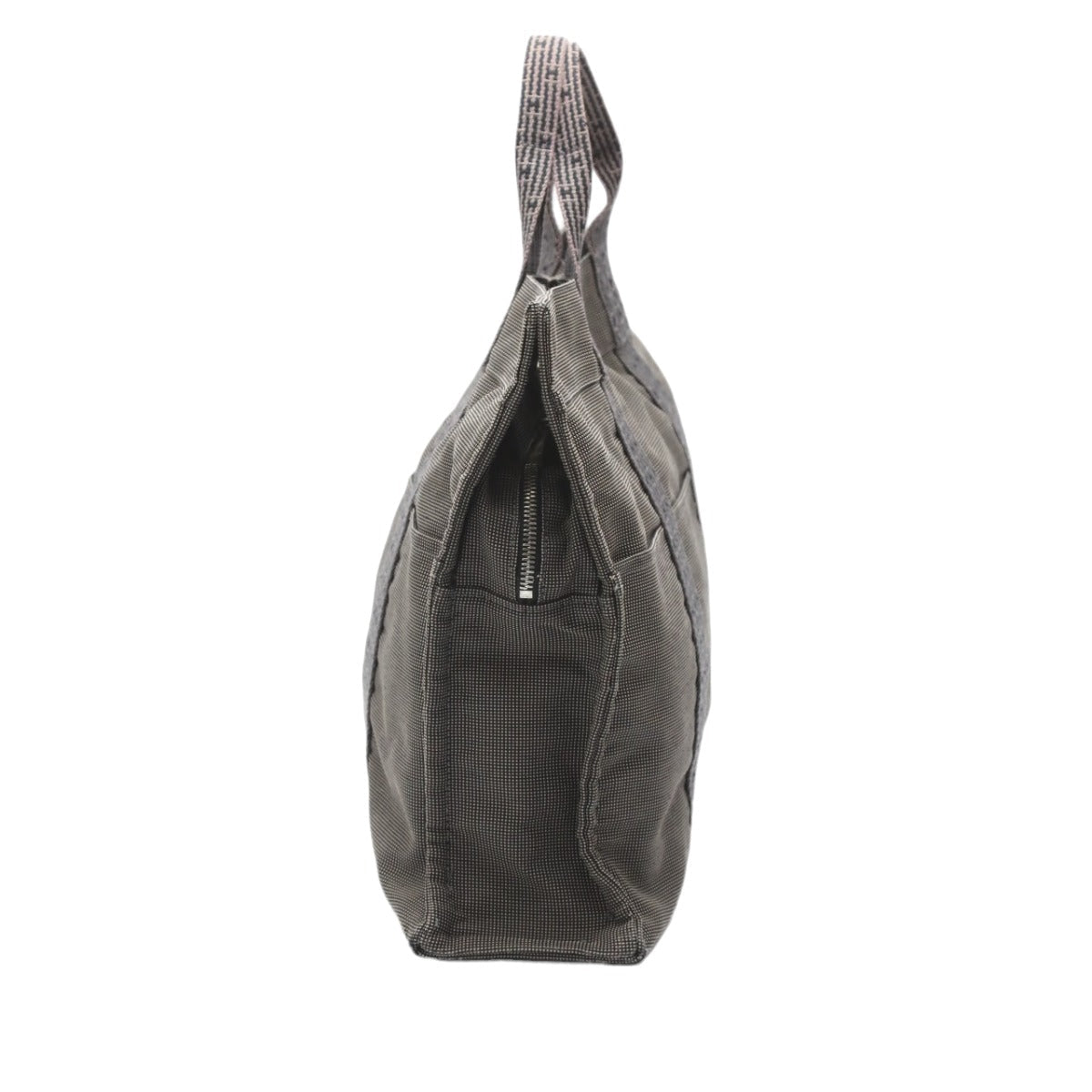 HERMES Tote Bag canvas gray Tote Bag Tote MM Her Line mens(Unisex)  d