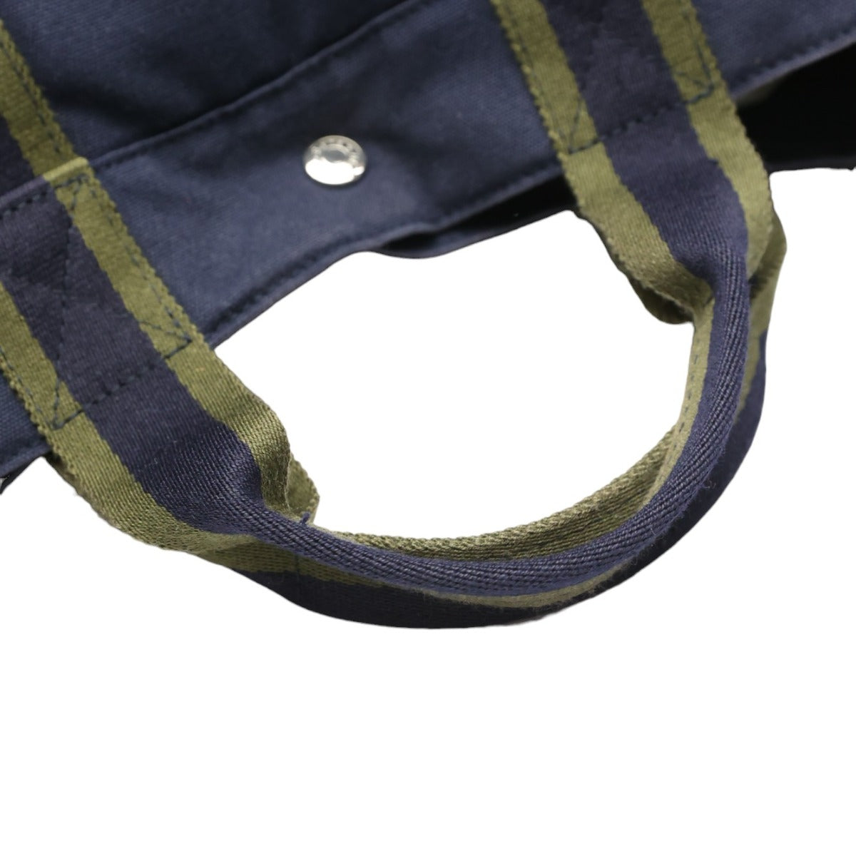HERMES Tote Bag canvas Navy Tote Bag Fool Toe mens(Unisex)  d