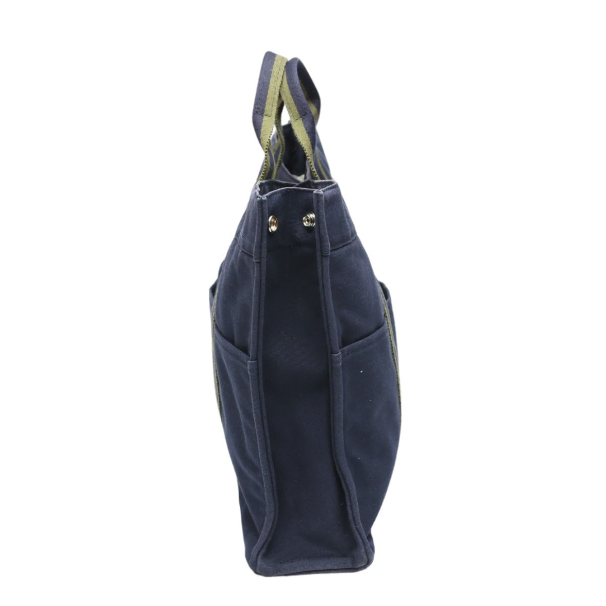 HERMES Tote Bag canvas Navy Tote Bag Fool Toe mens(Unisex)  d