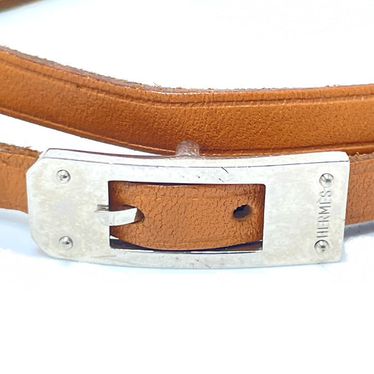 HERMES bracelet 8017 light brown Kelly Ardion Choker(Unisex)  d