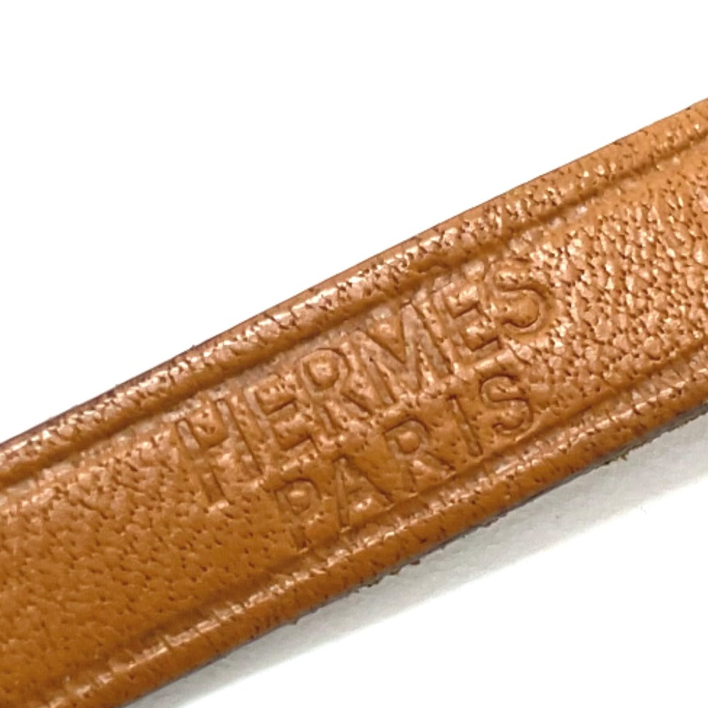 HERMES bracelet 8017 light brown Kelly Ardion Choker(Unisex)  d